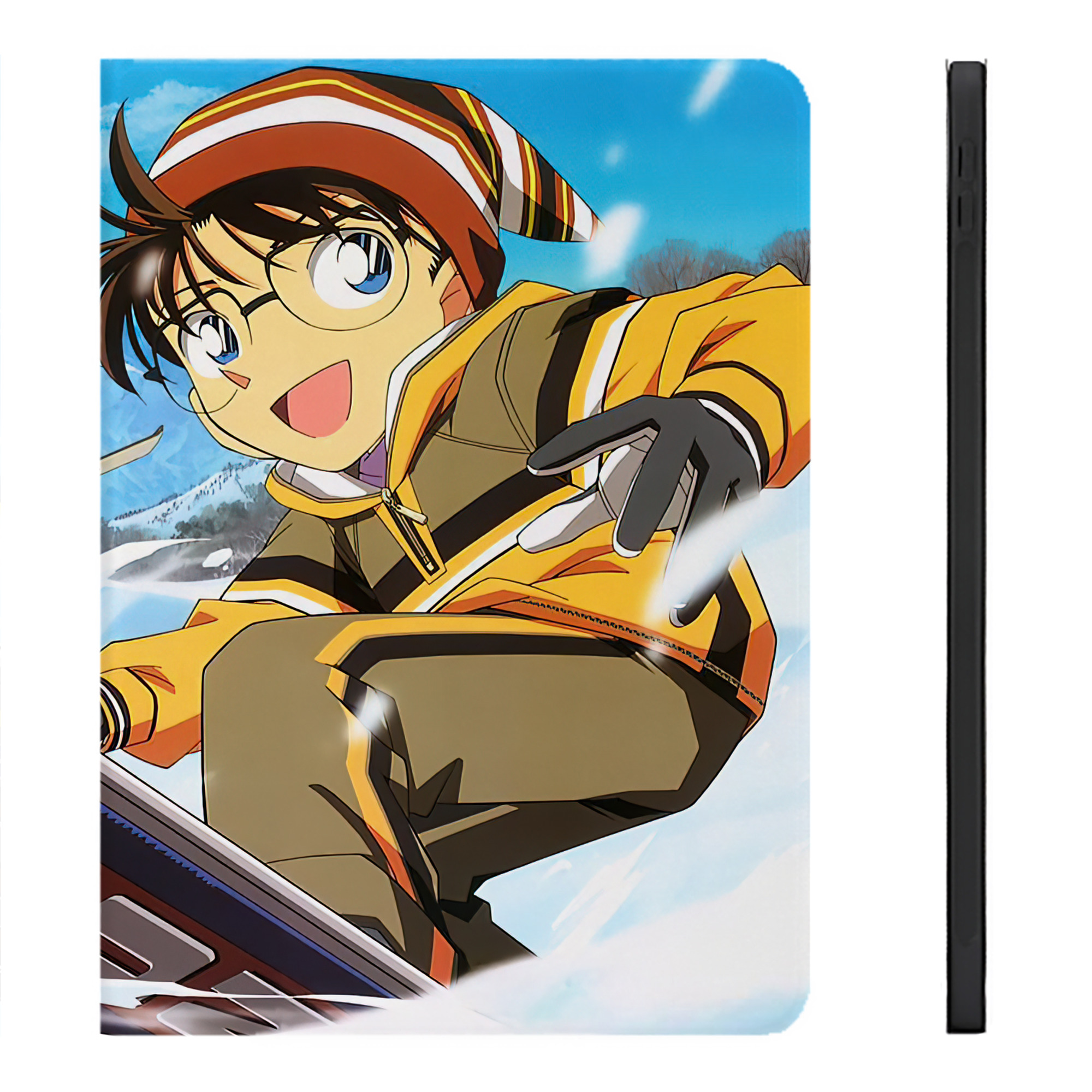 （画像用） 名探偵コナン Detective Conan IPadケース ペンホルダー付き ブックスタイルデザイン